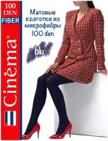 Колготки Cinema Fiber, 100 den, размер 3, синий