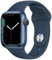 Умные часы Apple Watch Series 7 45 мм Aluminium Case GPS, синий омут