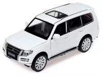 Машина металлическая Mitsubishi Pajero, открываются двери, капот, багажник, инерция, цвет белый