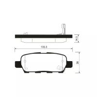 SANGSIN колодки тормозные ЗАД NISSAN X-TRAIL/QASHQAI/TIIDA/INFINITI FX/RENAULT KOLEOS SP1184