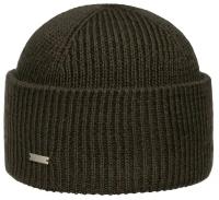 Шапка SEEBERGER арт. 18236-0 TURN-UP BEANIE (оливковый)