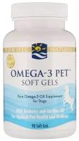 Nordic Naturals, Omega-3 Pet, мягкие желатиновые капсулы для собак, 90 капсул