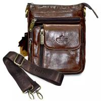 Мужская сумка планшет ZNIXS / сумка через плечо / сумка на плечо кожа / сумка через плечо / большая сумка через плечо / небольшая сумка через плечо