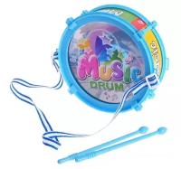 Игрушечный барабан Music drum, световые эффекты, детский, микс