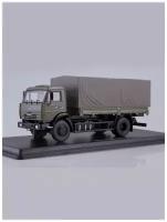 Масштабная модель КАМАЗ-43253 бортовой с тентом, Start Scale Models (SSM)