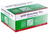 Шприц инсулиновый BD Micro-Fine Plus U-40 трехкомпонентный
