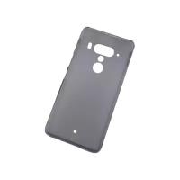 Чехол панель-накладка MyPads для HTC U12+ Plus ультра-тонкая полимерная из мягкого качественного силикона черная