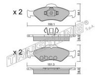 К-Т Дисков. Тормоз. Колодок Trusting арт. 3240