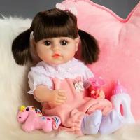 Кукла Реборн Джульетта для девочки 38 см игрушка пупс силиконовая