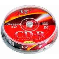 Оптический диск CD-R VS 700Mb, 52x, shrink case, 10шт