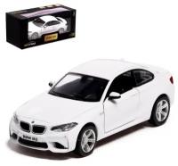 Машина металлическая BMW M2 COUPE, 1:32, инерция, открываются двери, цвет белый