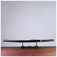 Сувенирное оружие «Катана на подставке», чёрные ножны, 100 см