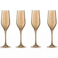 Набор бокалов для шампанского LUMINARC Золотой мед 4шт 160мл
