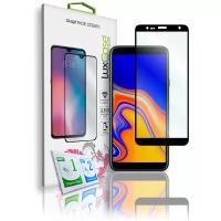 Защитное стекло для Samsung Galaxy J4+ 2018 / на Самсунг Гелакси Джей 4 Плюс 2018 / 2.5D Черная рамка 0,33 мм