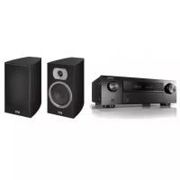 Домашний кинотеатр 2.0 DENON+HECO (AVRX250BTBKE2+Victa Prime 302)