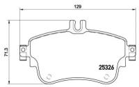 Дисковые тормозные колодки передние TRIALLI PF 4286 для Mercedes-Benz B-class, Mercedes-Benz A-class (4 шт.)