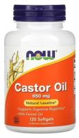 Капсулы NOW Castor Oil 650 мг