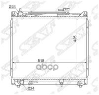 SAT SGSK0001V6 Радиатор SUZUKI ESCUDO/GRAND VITARA J20A/H20A/H25A 94-04 подход. на рядный