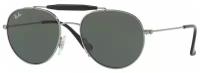 Солнцезащитные очки Ray-Ban, круглые, оправа: металл, с защитой от УФ