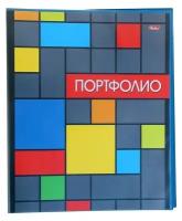 Папка Пластиковая Портфолио Hatber на 2 х кольцах А4ф 0,7мм корешок 25 мм Яркая графика