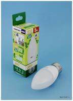 Лампа 5W свеча светодиодная PLED- ECO-C37 5W E27 4000K (5W=40Вт, 400Lm) 230/50 Jazzway