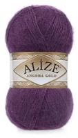 Пряжа Alize Angora Gold (Ангора Голд) - 3 мотка 111 сливовый 20% шерсть, 80% акрил 550м/100г