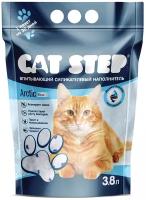 Наполнитель впитывающий силикагелевый CAT STEP Arctic Blue, 3,8 л