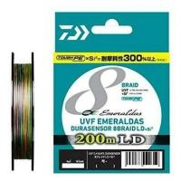 Daiwa, Шнур UVF Emeraldas Dura Sensor X8 LD +Si2, 200м, 0.4мм, 8.5lb, 5color