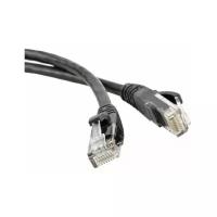 Кабель витая пара патч-корд Hyperline PC-LPM-UTP-RJ45-RJ45-C6-1.5M-LSZH-BK 1.5m