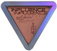 Influence Beauty Румяна компактные Soft Skills, 02 персиковый с сиянием