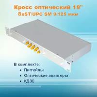 Кросс оптический стоечный СКРУ-1U19-A8/24-ST-SM (укомплектованный)