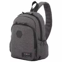 Рюкзак SWISSGEAR 13'', cерый, ткань Grey Heather/ полиэстер 600D PU, 25х14х35 см, 12 л