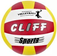Мяч волейбольный CLIFF SU-038RY, 5 размер, PU, бело-желто-красный