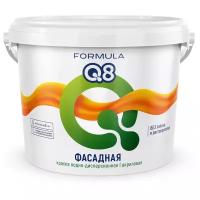 Краска акриловая Formula Q8 Фасадная белоснежная матовая белый 13 кг