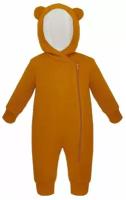 Комбинезон детский утепленный OLANT BABY, +10°C+20°C, Mustard Teddy, 68-74 см