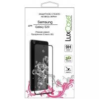 LuxCase Защитное стекло LuxCase для Samsung Galaxy S20 Гибридное стекло 3D (черная рамка)