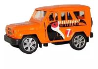 Легковой автомобиль ТЕХНОПАРК Uaz Hunter SB-16-68-TR-WB 1:34, 17 см, оранжевый