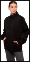 Zip Olympic Sweatshirt Black Woman Warm