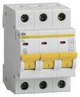 Автоматический выключатель ВА47-29 3Р 5А 4,5кА С IEK (арт. MVA20-3-005-C)