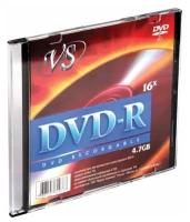 Оптический диск DVD-R VS 4.7Gb, 16x, slim case, 1шт. (VSDVDRSL01)