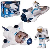 Игровой набор Junfa Шаттл космический с фигуркой космонавта, WA-27008