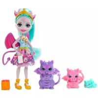 Игровой набор Enchantimals Кукла Энчантималс Диана Дракон семья Дракоши GYJ09