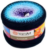 Пряжа YarnArt Flowers, 1 % хлопок, 45 % акрил, 250 г, 1000 м, 1 шт., 254 1000 м