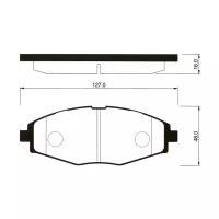 Дисковые тормозные колодки передние SANGSIN BRAKE SP1086 для Daewoo Lanos, Chevrolet Spark, Daewoo Matiz (4 шт.)