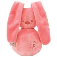 Мягкая игрушка Nattou Lapidou Кролик coral музыкальная, 20 см