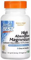 Капсулы Doctor's Best High Absorption Magnesium Chelated Lysinate Glycinate 105 мг