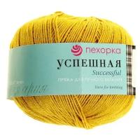 Пряжа Пехорка Успешная, 100 % хлопок, 50 г, 220 м, 1 шт., 74 крокус 220 м