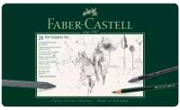 Faber-Castell Набор карандашей Pitt Graphite, 112974 черный 26 шт