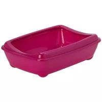 Туалет- лоток Arist- o- tray M c бортом 43x30x12h см, розовый