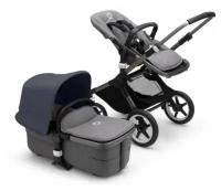 Коляска 2в1 Bugaboo Fox 3 Graphite/grey melange/stormy blue в комплекте